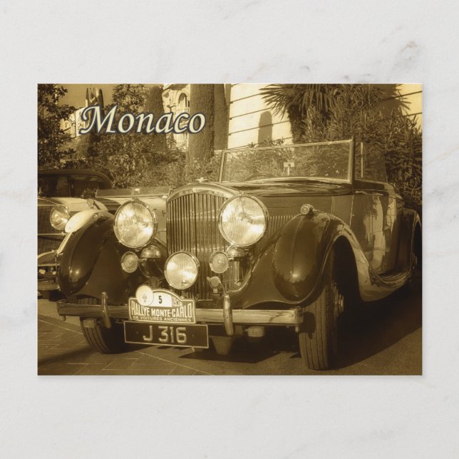 Monaco Postkarte (Vorderseite)