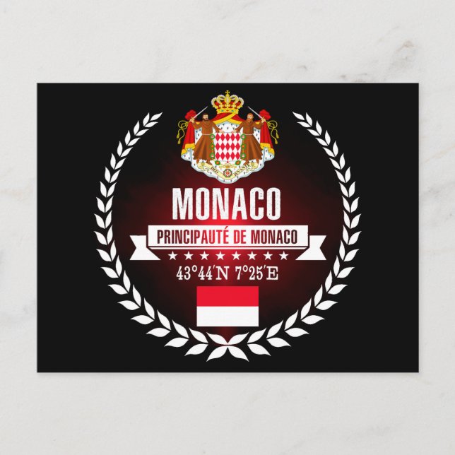 Monaco Postkarte (Vorderseite)