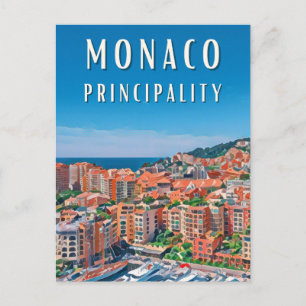Monaco Postkarte