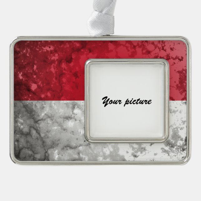 Monaco Rahmen-Ornament Silber (Vorderseite)