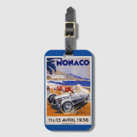 Monaco Reiseplakat, Auto 1936,