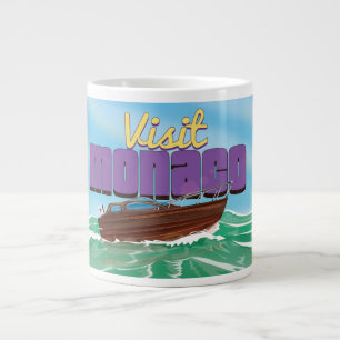 Monaco Reiseplakat besuchen Jumbo-Tasse