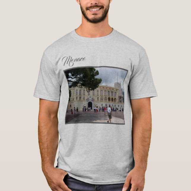 Monaco Royal Palace Foto Souvenir T-Shirt (Vorderseite)