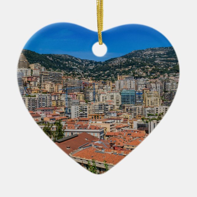Monaco-Skyline Keramikornament (Vorne)