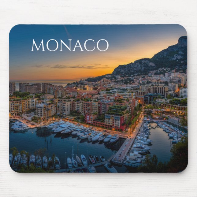 Monaco-Souvenir-Andenken Mousepad (Vorne)