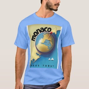 Monaco Vintages Reiseplakat T-Shirt