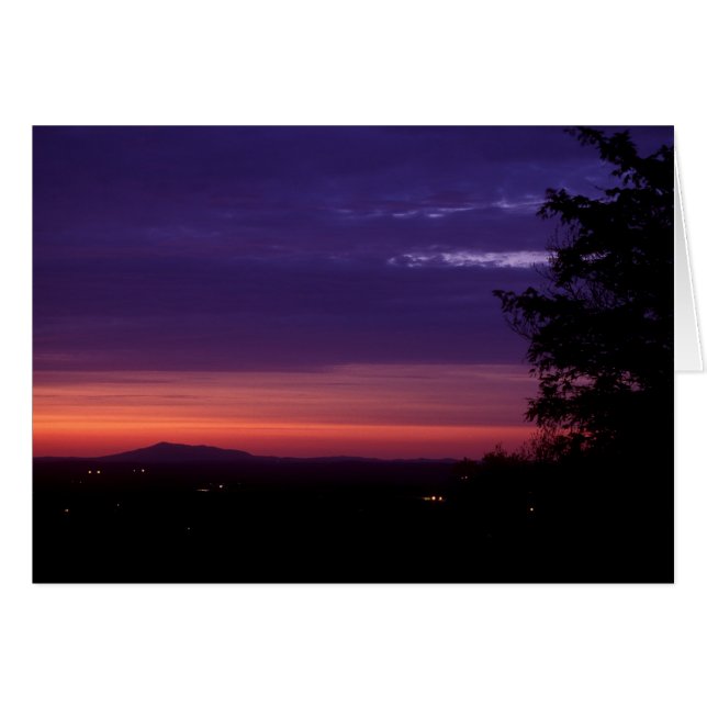 Monadnock aus Wachusett Berg Twilight (Vorderseite (Horizontal))
