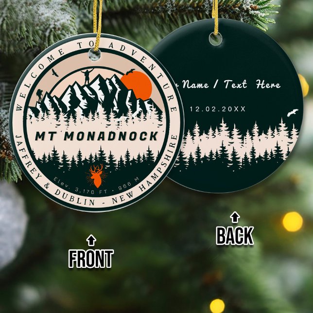 Monadnock New Hampshire Keramik Ornament (Von Creator hochgeladen)