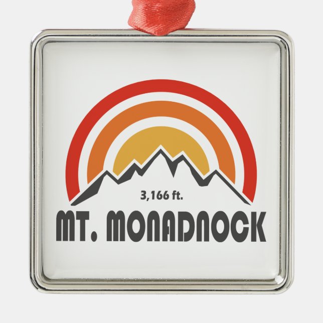 Monadnock New Hampshire Ornament Aus Metall (Vorne)