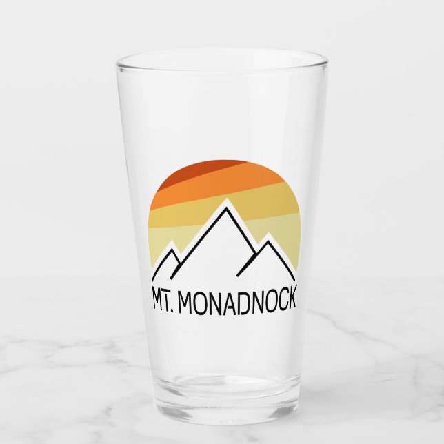Monadnock New Hampshire Retro Glas (Vorderseite)
