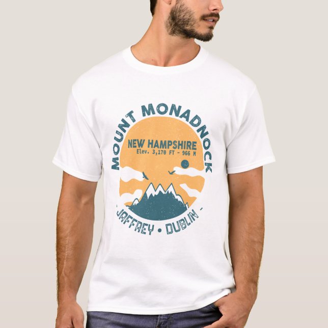 Monadnock New Hampshire - Retro Vintag T-Shirt (Vorderseite)