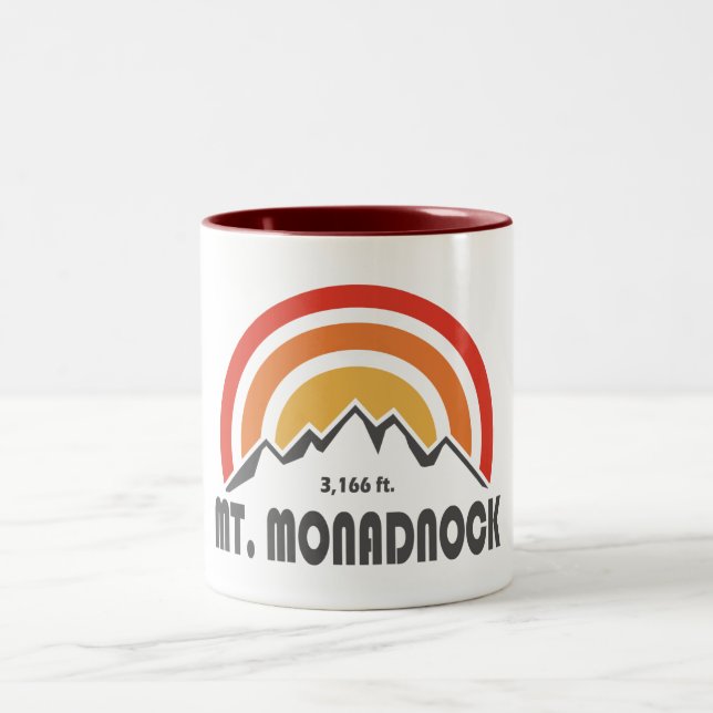 Monadnock New Hampshire Zweifarbige Tasse (Mittel)