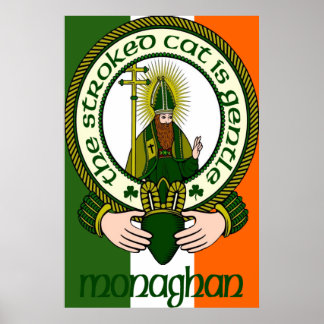 Monaghan Clan Motto Poster drucken