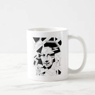 Monalisa face kaffeetasse