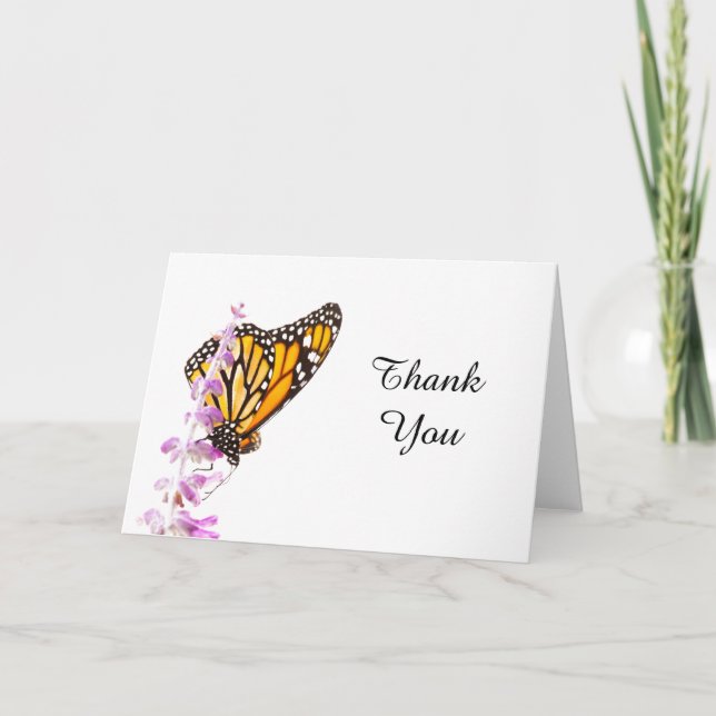 Monarch auf Lavendel Danke (Vorderseite)