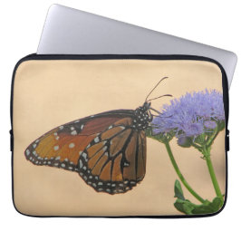 Monarch auf Lila Blume Natur Foto Schmetterling Laptopschutzhülle