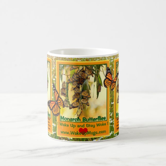 Monarch Butterfliegen müssen gerettet werden. Kaffeetasse (Mittel)