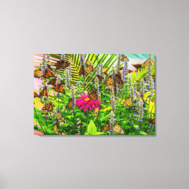 Monarch Butterflies 36 x 24 Stretched Canvas Print Leinwanddruck
