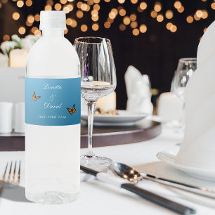 Monarch Butterflies Blue Ombre