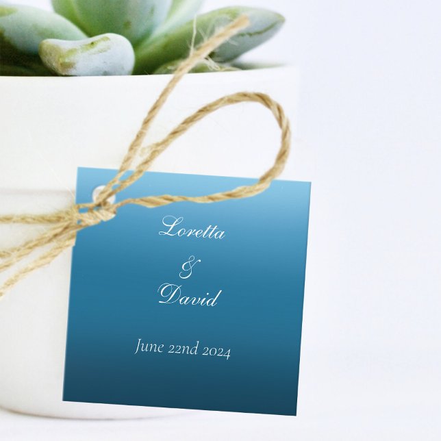 Monarch Butterflies Blue Ombre Geschenkanhänger (Von Creator hochgeladen)