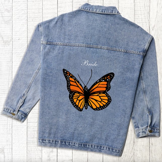 Monarch Butterflies Blue Ombre Jeansjacke (Von Creator hochgeladen)