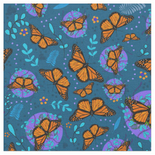 Monarch Butterflies Fabric Stoff