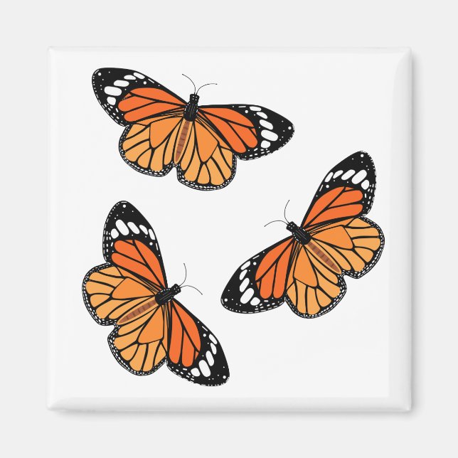 Monarch Butterflies Magnets (Devant)