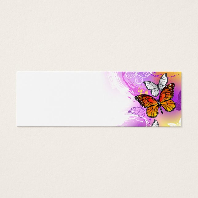 Monarch Butterflies on Purple Background (Vorderseite)