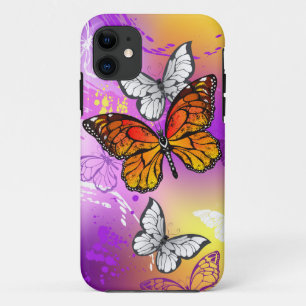 Monarch Butterflies on Purple Background Case-Mate iPhone Hülle