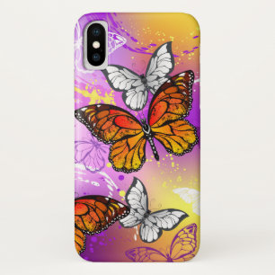 Monarch Butterflies on Purple Background Case-Mate iPhone Hülle