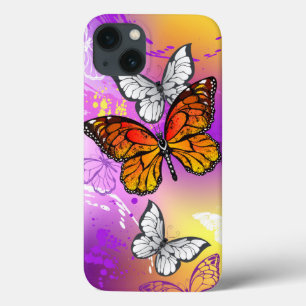 Monarch Butterflies on Purple Background Case-Mate iPhone Hülle