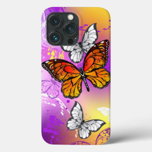 Monarch Butterflies on Purple Background Case-Mate iPhone Hülle