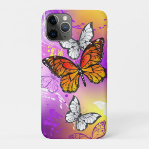 Monarch Butterflies on Purple Background Case-Mate iPhone Hülle