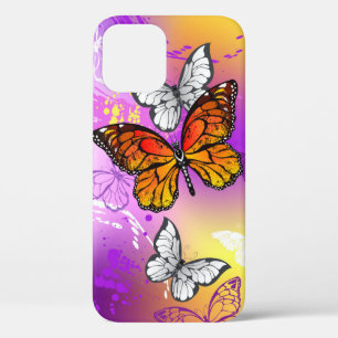 Monarch Butterflies on Purple Background Case-Mate iPhone Hülle