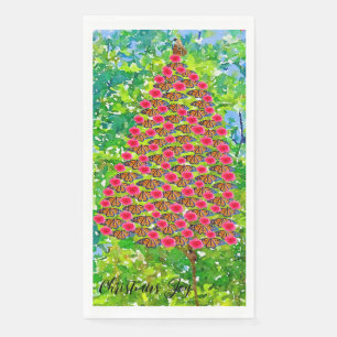 Monarch Butterflies Weihnachtsbaum Serviette
