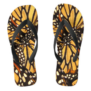 Monarch Butterfly Abstrakt Flip Flops