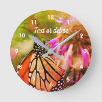 Monarch Butterfly Auf Blume Abstrakt Personalisier