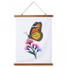 Monarch Butterfly auf bunten Wildblumen