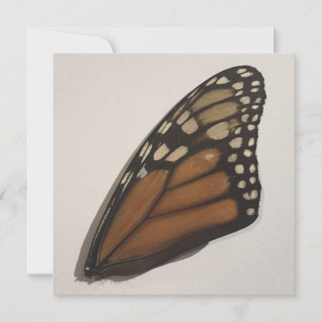 Monarch Butterfly auf Papier Feiertagskarte (Vorderseite)
