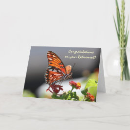 Monarch Butterfly auf Wildblumen Rentenkarte Karte