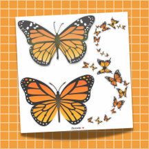 Monarch Butterfly-Aufkleber