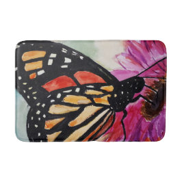 Monarch Butterfly Bath Mat Badematte
