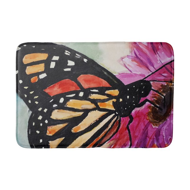 Monarch Butterfly Bath Mat Badematte (Vorderseite)