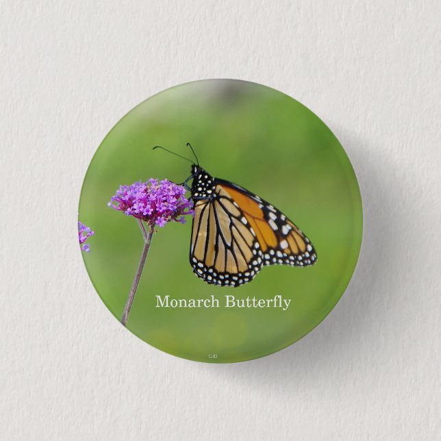 Monarch Butterfly-Butte Button (Vorderseite)