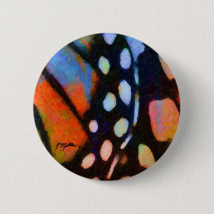 Monarch Butterfly Button