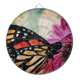 Monarch Butterfly Dartboard Dartscheibe