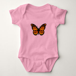 Monarch Butterfly Design - Baby Jersey Bodysuit Baby Strampler
