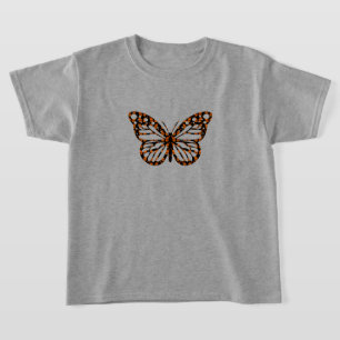 Monarch Butterfly Design - Girls' Basic T - Shirt