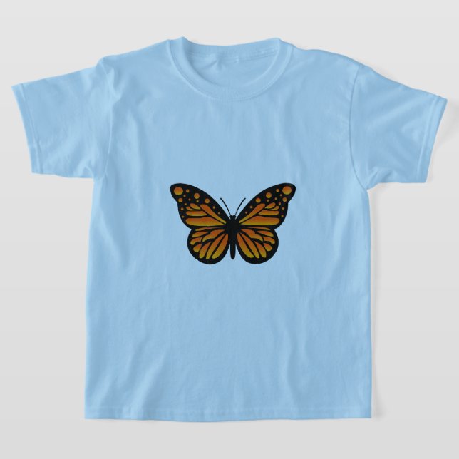 Monarch Butterfly Design - Girls' Basic T - Shirt (Ablage )