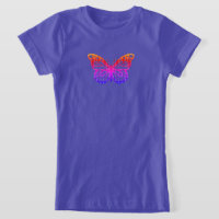 Monarch Butterfly Design - Girls' Fine Jersey T-Sh